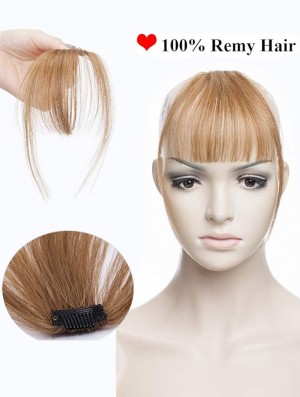 Clip in Fringe Menschliches Haar Light Bangs Gerade