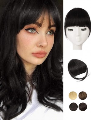Menschliches Haar 100% Echtes Haar Fringe Extensions Clip in Französisch Bangs Fringe mit Tempel Clip auf Fringe Bangs