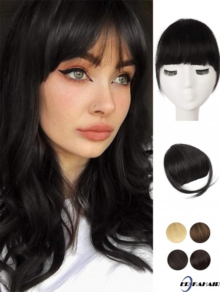 Menschliches Haar 100% Echtes Haar Fringe Extensions Clip in Französisch Bangs Fringe mit Tempel Clip auf Fringe Bangs