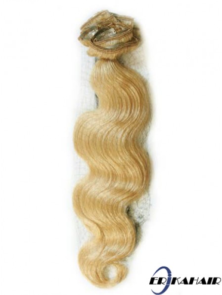 Blondes welliges herrliches Remy menschliches Haarband in Haarverlängerungen