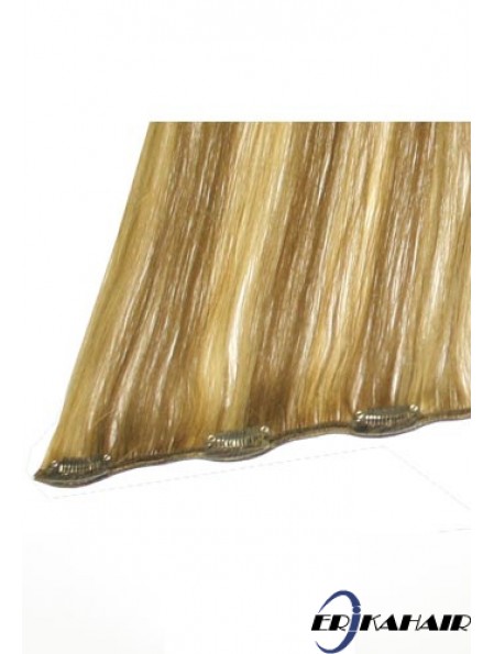 No-Fuss Blonde Straight Remy Echthaarspange In Haarverlängerungen