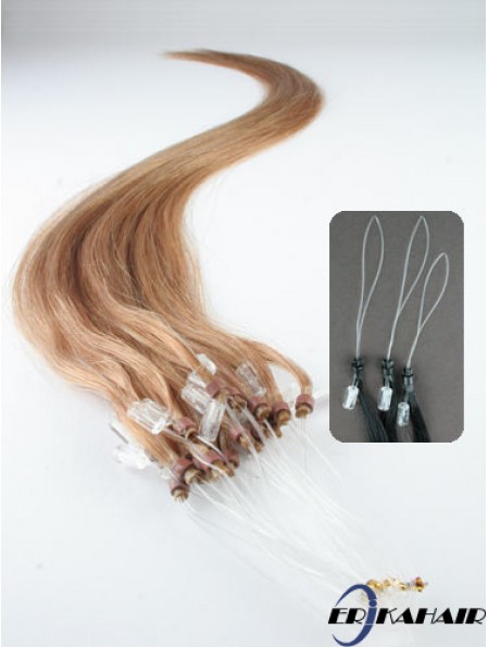Beliebte blonde gerade Micro Loop Ring Haarverlängerungen