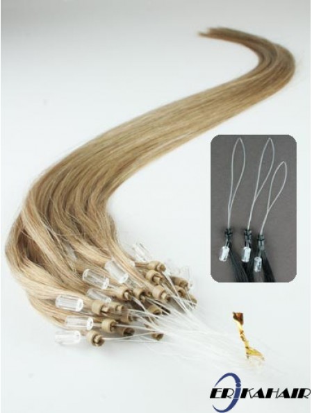 Gute blonde gerade Micro Loop Ring Haarverlängerungen