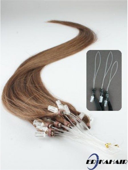 Style Brown Straight Micro Loop Ring Haarverlängerungen