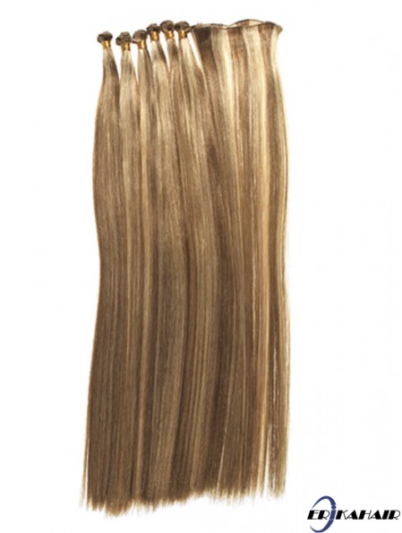 Straight Remy Echthaar Blonde Trendy Schussverlängerungen