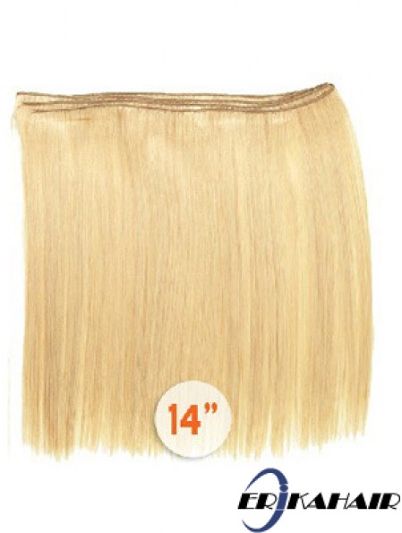 Straight Remy Echthaar Blonde Style Schussverlängerungen