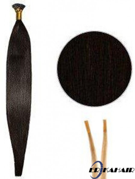 Black Straight Stick / I Tip Haarverlängerungen
