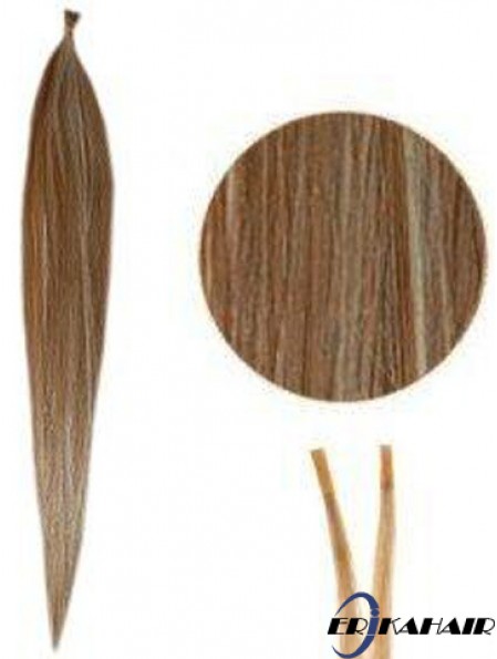 Brown Straight Stick / I Tip Haarverlängerungen