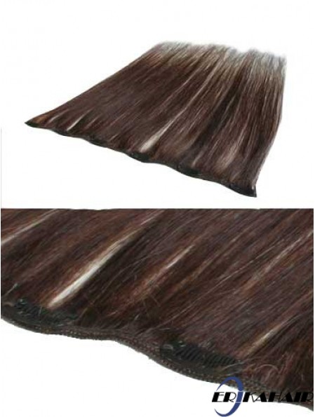 Discount Auburn Straight Remy Echthaarspange in Haarverlängerungen