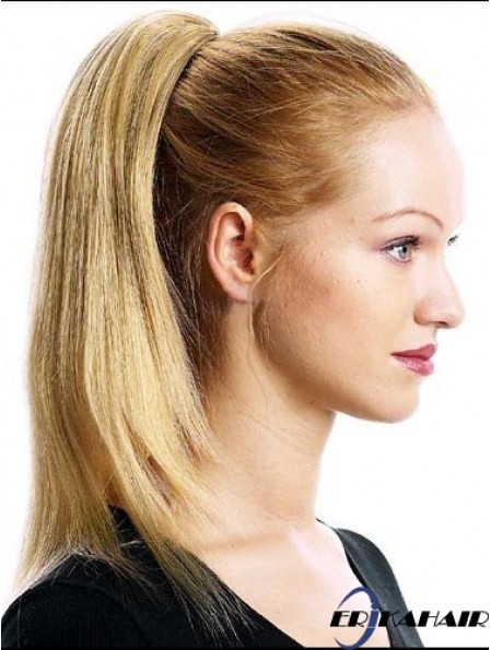 Beste gerade blonde Pferdeschwänze