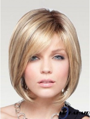Damenperücken Blonde Perücke Echthaar 
