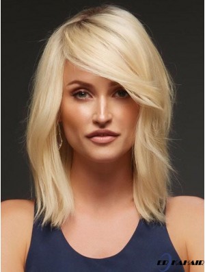 Blonde Layered Wavy 14  inchKaufen Sie Echthaar Perücken