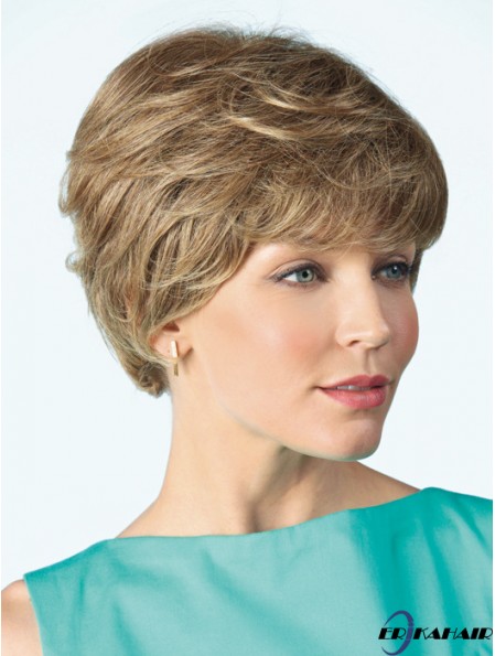 Monofilament Perücke Mensch 100% handgebundene lockige Boycuts im lockigen Stil