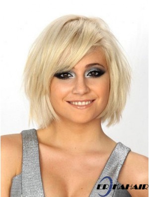 Bob Wigs UK 100% handgebundene gerade Kinnlänge