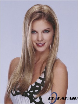 Halbblonde Perücke Lace Front Long Length Straight Style