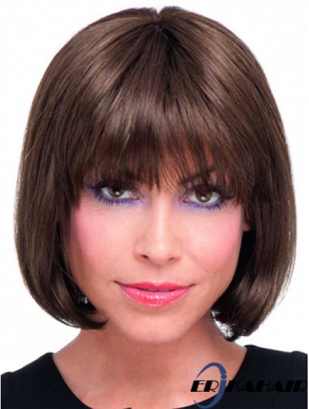 Remy Human Bobs Kinnlänge Gerade Spitze Front Echthaar Bob Perücken