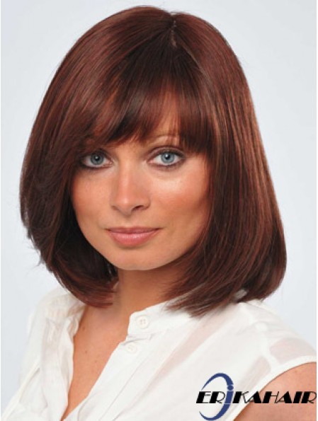 12 Zoll Fabulous Red Bobs Monofilament Perücken
