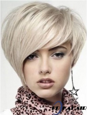 Echthaar Lace Front Perücken UK Short Length Boycuts