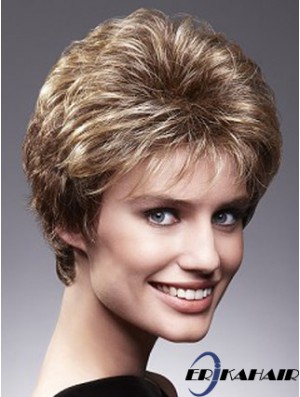 Monofillament Perücken mit Spitze vorne braun Farbe Classic Cut