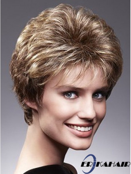 Monofillament Perücken mit Spitze vorne braun Farbe Classic Cut