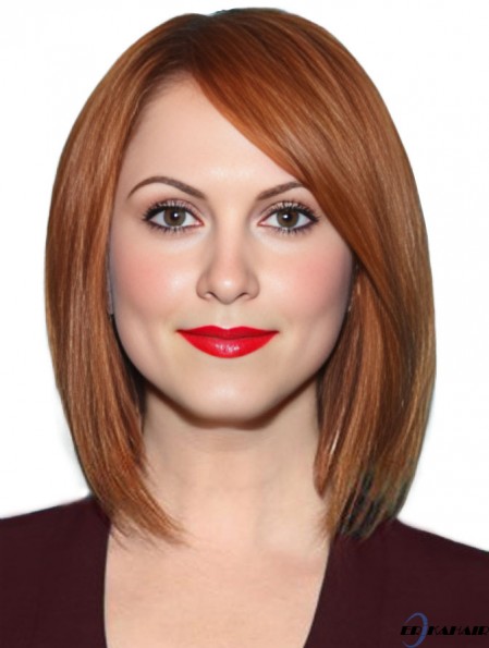 Menschliche volle Spitze  Perücken Bobs Cut Cropped Color Schulterlänge