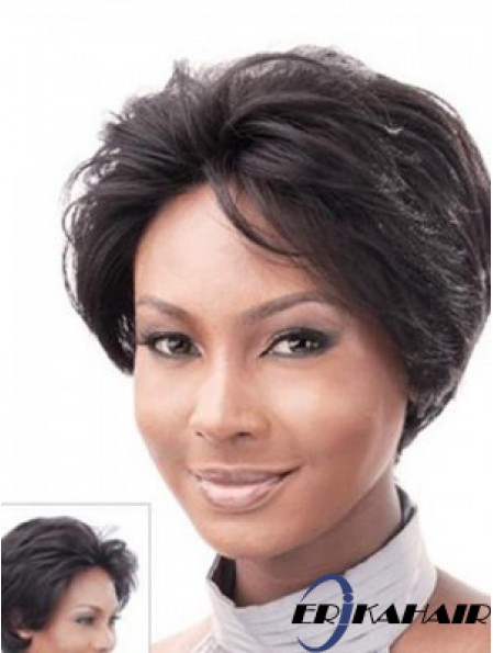 Fabulous Auburn Short Straight Layered Lace Front Perücken