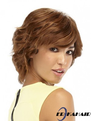 11 Zoll Great Auburn Layered Monofilament Perücken