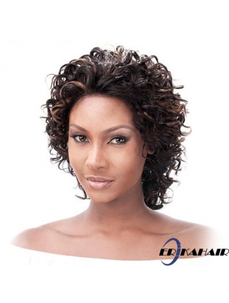 Glueless Lace Front Echthaar Perücken Auburn Farbe Kinn Länge