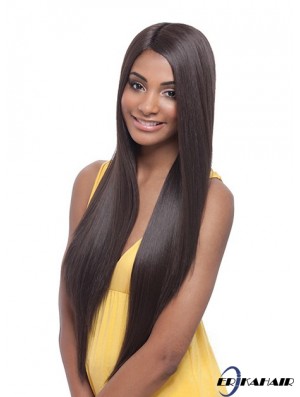 Lange Yaki ohne Pony Trendy Brown Lace Front Perücken