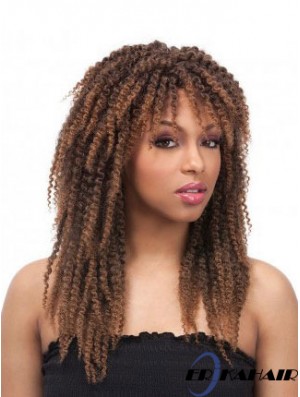 Perücken Afroamerikaner Günstige UK Mit Capless Kinky Style Layered Cut