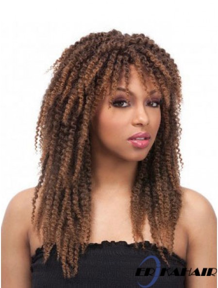 Perücken Afroamerikaner Günstige UK Mit Capless Kinky Style Layered Cut