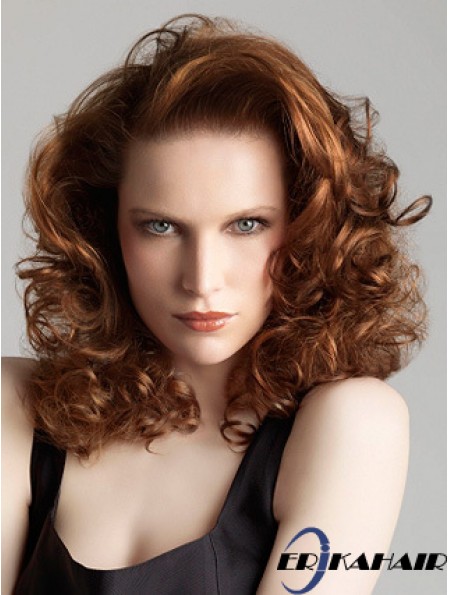100% handgebundene geschichtete Schulter Auburn Mono Hair Toppers UK