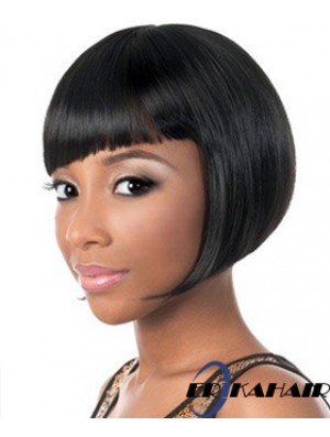 Kurze schwarze Yaki Bobs New African American Perücken