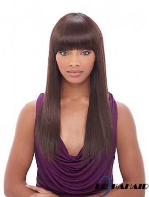 Long Auburn Yaki Mit Pony Praktische Afroamerikaner Perücken