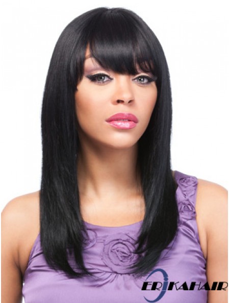 18 Zoll Black Lace Front Perücken für schwarze Frauen