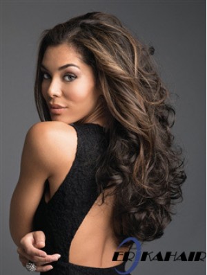 Lace Front 20 Zoll Braune Lange Perücken für Frauen