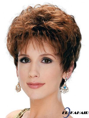Klassische Lady Perücke Mit Capless Synthetic Curly Style Short Length
