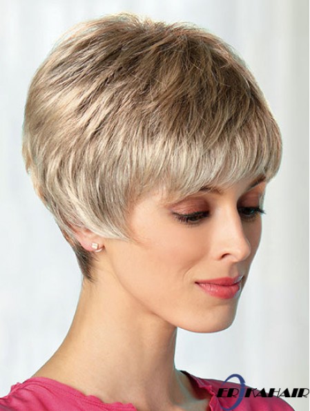 Boycuts Blonde 8  inchBeste kurze Perücken