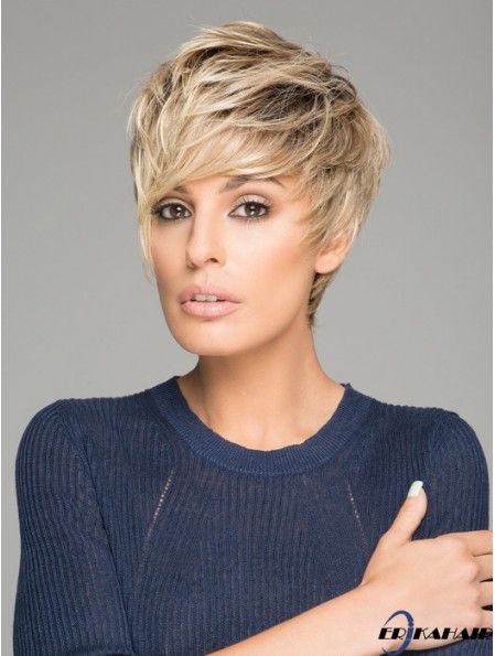 Synthetische Perücken Gute Qualität Monofilament Straight Style Blonde Farbe