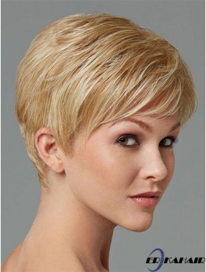 Synthetisches Haar zum Verkauf Boycuts Cropped Length Blonde Farbe
