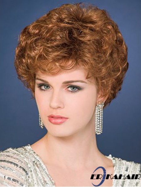 Cropped Curly Capless Layered 6 Zoll Amazing Synthetic Perücken