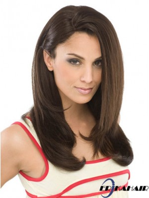 Lange Haare synthetische Perücken zu kaufen Straight Style Brown Farbe