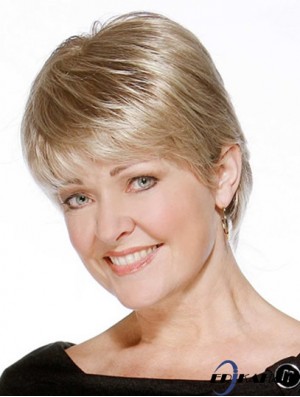 Unglaubliche blonde kurze Boycuts gerade glueless Lace Front Perücken