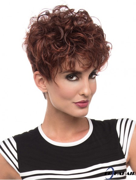 Curly Red Schöne kurze klassische Perücken