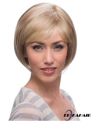 Kinn Länge Blonde Top 10 Zoll Straight Bob Perücken