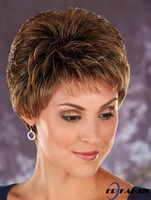 Beste blonde abgeschnittene Boycuts gewellte glueless Lace Front Perücken