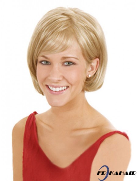 Lace Front Chin Länge Straight Blonde Hochwertige Bob Perücken