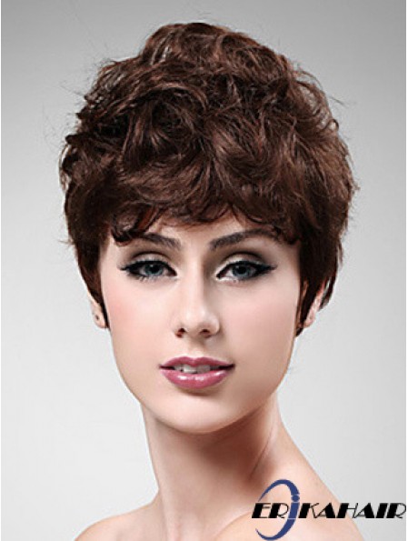 Cropped Boycuts Wellige Auburn Sassy Synthetic Perücken