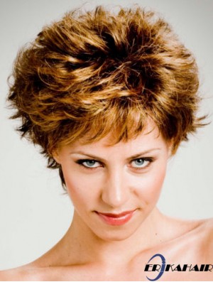 Top 8  inchWavy Auburn Boycuts kurze Perücken