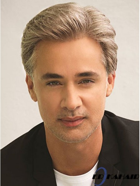 Classic 6  inchStraight Synthetic Blonde Perücke Short Men
